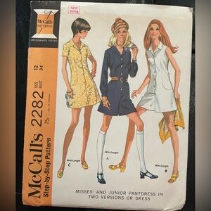 1970 Uncut McCall's Sewing Pattern 2282